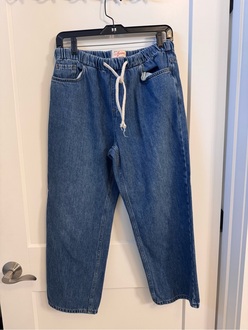Marine Layer Women’s Indigo Relaxed Drawstring Jeans